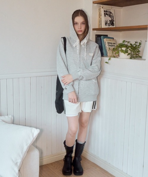 Birthday room（バースデイルーム）の「レイヤードサイドラインハーフパンツ/layerd side half pants（その他パンツ・レディース・オフホワイト/ネイビー・FREE）」の16枚目の写真