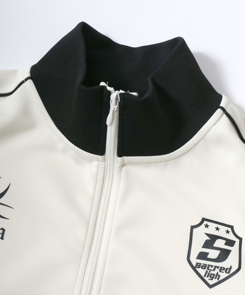 Salong hameu(サロン ハミュー)の「フロントロゴプリント サイドライントラックジャケット メンズ レディース ユニセックス/ジャージトップス(ジャージ・メンズ・ブラウン/ブラック/アイボリー・LL/M/L)」の16枚目の写真