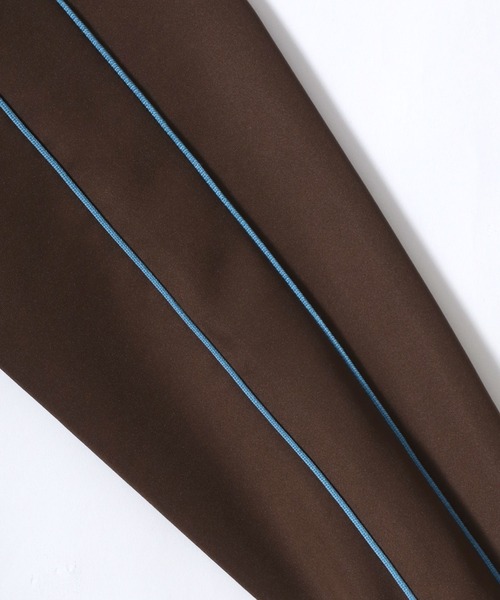 Salong hameu(サロン ハミュー)の「フロントロゴプリント サイドライントラックジャケット メンズ レディース ユニセックス/ジャージトップス(ジャージ・メンズ・ブラウン/ブラック/アイボリー・LL/M/L)」の15枚目の写真