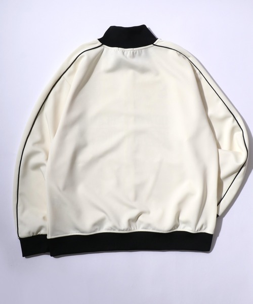 Salong hameu(サロン ハミュー)の「フロントロゴプリント サイドライントラックジャケット メンズ レディース ユニセックス/ジャージトップス(ジャージ・メンズ・ブラウン/ブラック/アイボリー・LL/M/L)」の5枚目の写真