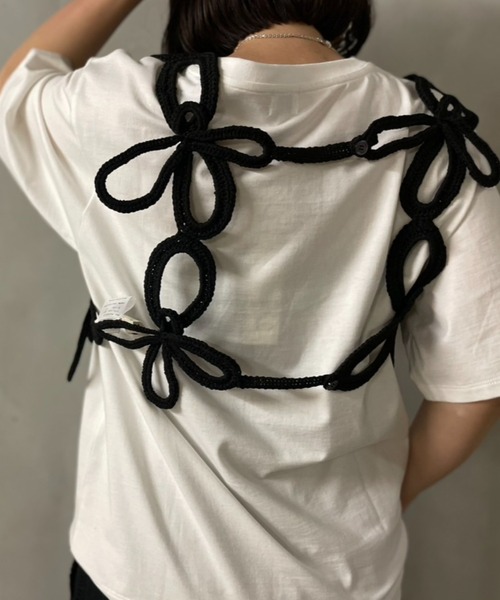 RUMCHE(ラムシェ)の「RUMCHE(ラムシェ) Flower Bond Yarn Harness/ハーネス(ベスト・レディース・ブラック・F)」の4枚目の写真