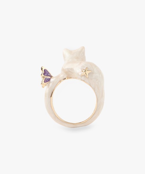 猫モチーフ リング（リング）｜ANNA SUI（アナスイ）の