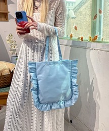 leune（ルネ）の「フリルトートバッグ/ナイロンバッグ（トートバッグ）」