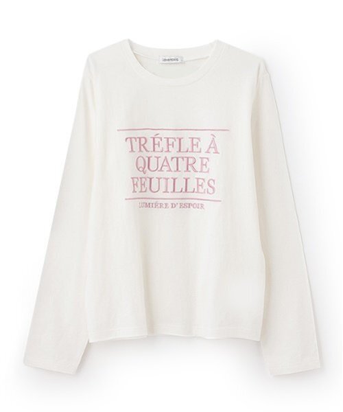 LOVETOXIC（ラブトキシック）の「【GOODPRICE】【綿100％】ロゴ刺しゅう長袖Tシャツ（Tシャツ/カットソー・キッズ・チャコール/ライトグリーン/ホワイト系その他/オフホワイト・S:140cm/M:150cm/L:160cm）」の5枚目の写真