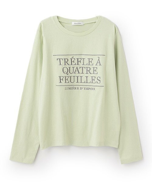 LOVETOXIC（ラブトキシック）の「【GOODPRICE】【綿100％】ロゴ刺しゅう長袖Tシャツ（Tシャツ/カットソー・キッズ・チャコール/ライトグリーン/ホワイト系その他/オフホワイト・S:140cm/M:150cm/L:160cm）」の6枚目の写真