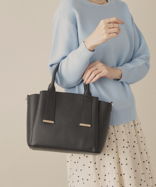 ITS'DEMO（イッツデモ）の「かるバッグ2WAYトート（トートバッグ・レディース・ブルー/ナチュラル/ブラック/アイボリー・00）」の7枚目の写真