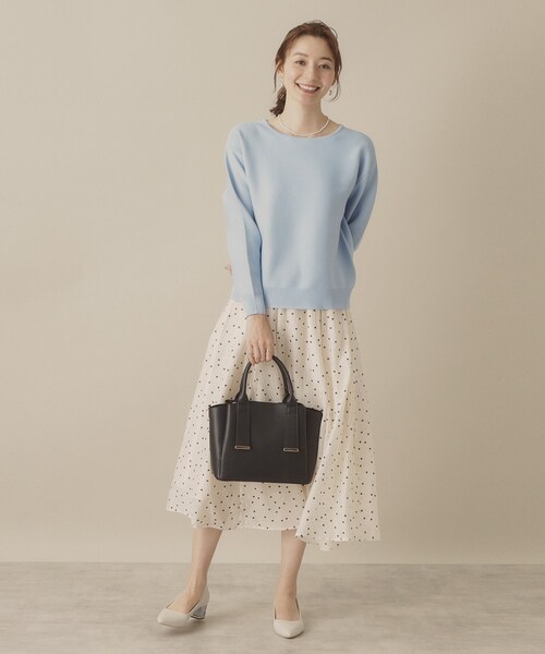 ITS'DEMO（イッツデモ）の「かるバッグ2WAYトート（トートバッグ・レディース・ブルー/ナチュラル/ブラック/アイボリー・00）」の8枚目の写真