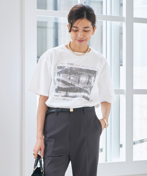 IENA MOUJIC/ムジィーク AIRPORT CDG Tシャツ MOUJIC/ムジィーク AIRPORT CDG Tシャツ（Tシャツ/カットソー