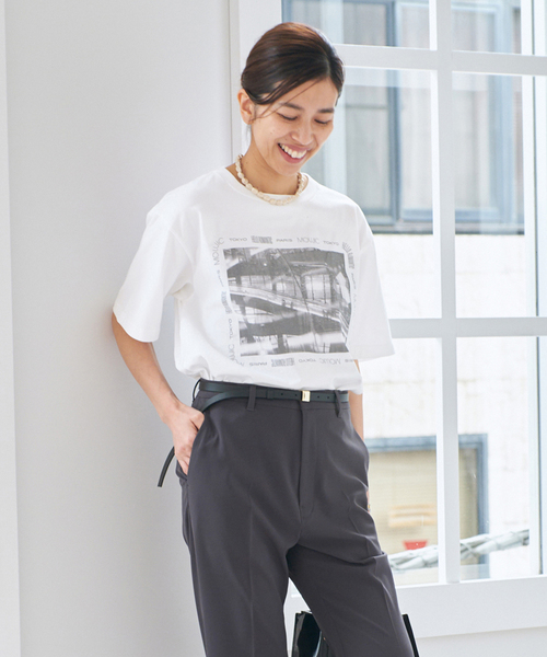Moujic トップス MOUJIC/ムジィーク WAIST GATHER TOP シャツ（シャツ／ブラウス
