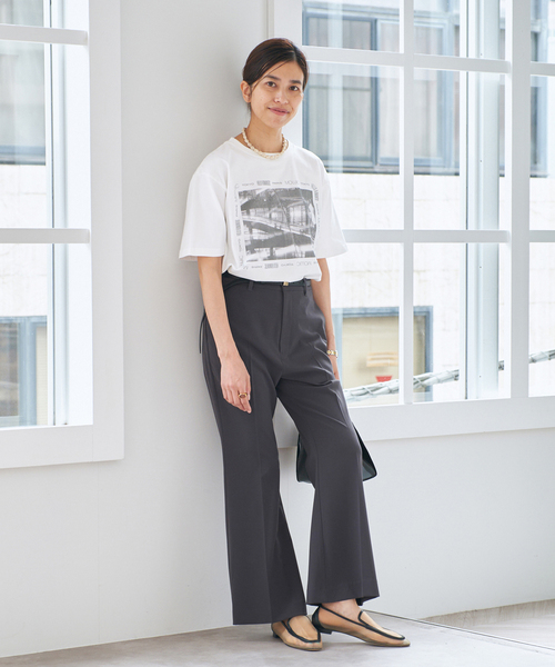IENA MOUJIC/ムジィーク AIRPORT CDG Tシャツ MOUJIC/ムジィーク AIRPORT CDG Tシャツ（Tシャツ/カットソー