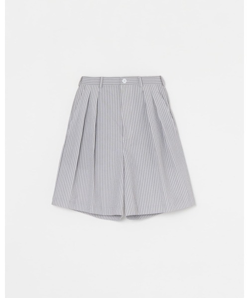 THOUSAND MILE（サウザンドマイル）の「【THOUSAND MILE】TUCK SHORT PANTS STRIPE タックショートパンツ ストライプ（その他パンツ・レディース・グレー系その他/ブルー系その他・FREE）」の2枚目の写真