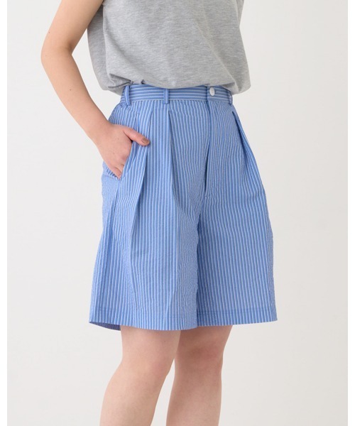 セール】【THOUSAND MILE】TUCK SHORT PANTS STRIPE タック