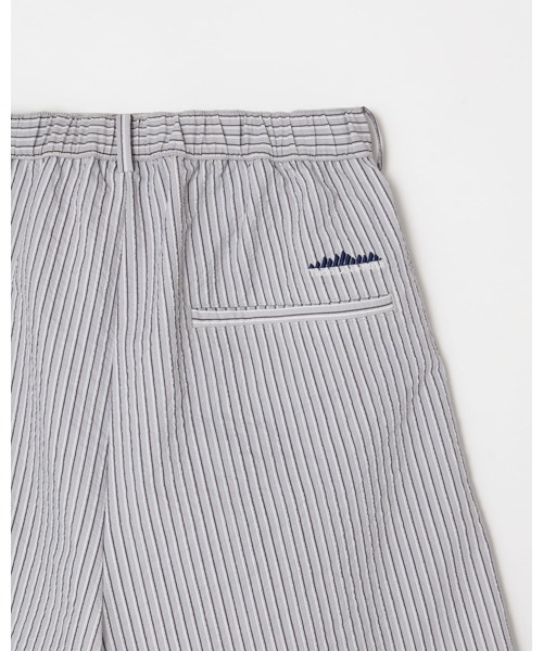THOUSAND MILE（サウザンドマイル）の「【THOUSAND MILE】TUCK SHORT PANTS STRIPE タックショートパンツ ストライプ（その他パンツ・レディース・グレー系その他/ブルー系その他・FREE）」の13枚目の写真
