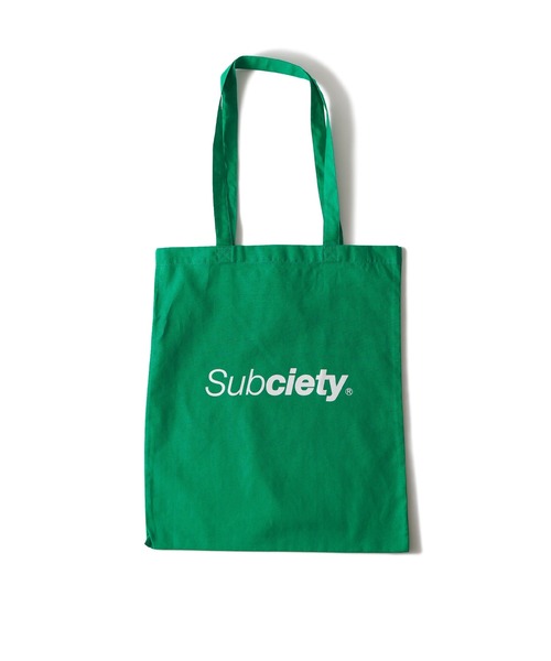 Subciety（サブサエティ）の「Essential tote bag（トートバッグ・メンズ・ホワイト/グリーン/バーガンディー/ブラック/ブルー・FREE）」の12枚目の写真