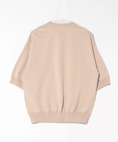 HELIOPOLE（エリオポール）の「HALF SLEEVE CREW NECK（ニット/セーター・レディース・グレー/ベージュ・38）」の3枚目の写真