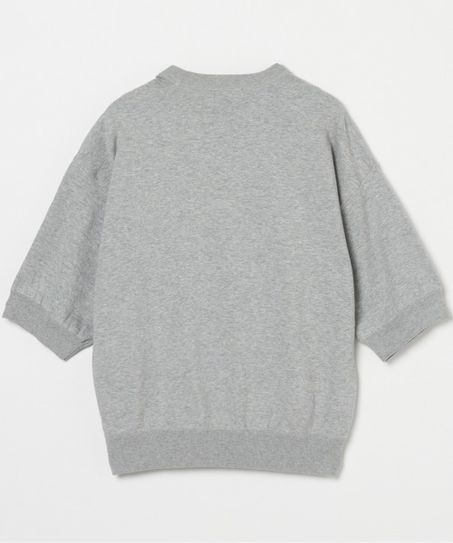 HELIOPOLE（エリオポール）の「HALF SLEEVE CREW NECK（ニット/セーター・レディース・グレー/ベージュ・38）」の4枚目の写真
