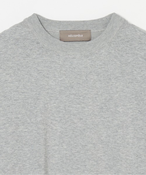 HELIOPOLE（エリオポール）の「HALF SLEEVE CREW NECK（ニット/セーター・レディース・グレー/ベージュ・38）」の5枚目の写真