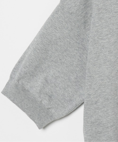 HELIOPOLE（エリオポール）の「HALF SLEEVE CREW NECK（ニット/セーター・レディース・グレー/ベージュ・38）」の6枚目の写真