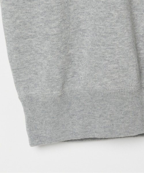 HELIOPOLE（エリオポール）の「HALF SLEEVE CREW NECK（ニット/セーター・レディース・グレー/ベージュ・38）」の7枚目の写真