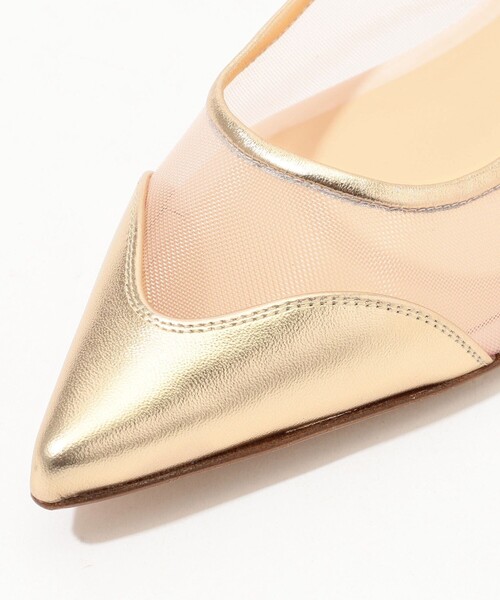 NEBULONIE E. MESH TULLE フラットパンプス　白　36.5 NEBULONIE E. MESH TULLE フラットパンプス白36.5