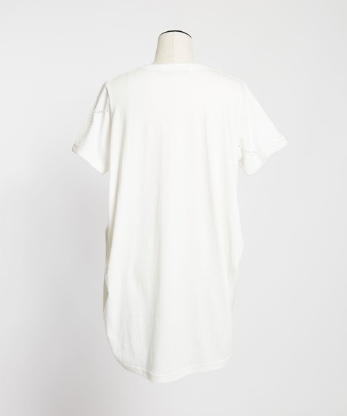 セール】ドットメッシュ コクーンT（Tシャツ/カットソー