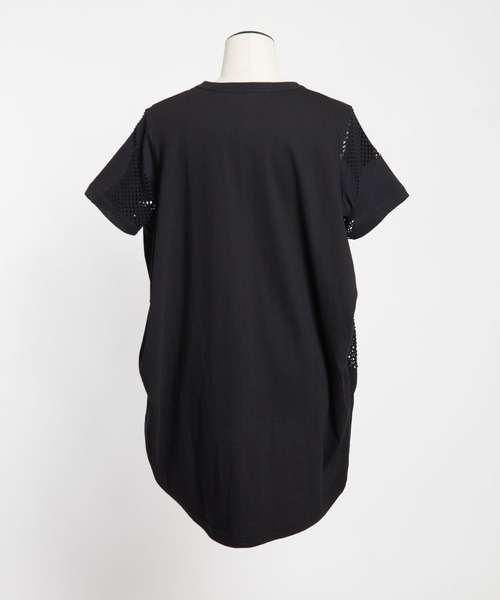 tシャツ ドットメッシュ　コクーンＴ レディース メンズ セール】ドットメッシュ コクーンT（Tシャツ/カットソー