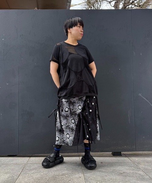 tシャツ ドットメッシュ　コクーンＴ レディース メンズ セール】ドットメッシュ コクーンT（Tシャツ/カットソー