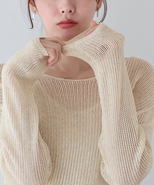 ニット セーター メッシュニット+タンクトップSET レディース メッシュニット&タンクトップSET – Girls Crush