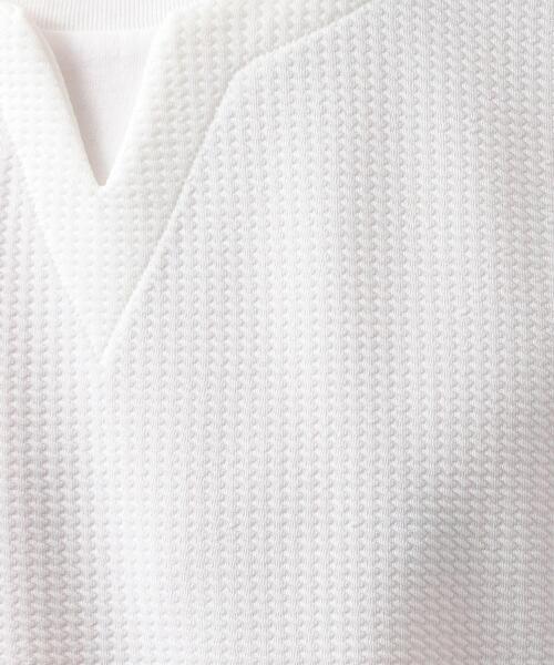 THE SHOP TK （ザ ショップ ティーケー ）の「ミニフクレキーネック半袖Tシャツ（Tシャツ/カットソー・メンズ・ベージュ/ネイビー/ピンク系/オフホワイト/ブルー・02/03/04）」の10枚目の写真