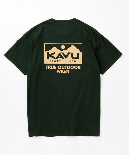 KAVU（カブー）の「KAVU/カブー TRUE LOGO TEE/トゥルーロゴティー（Tシャツ/カットソー・メンズ・オレンジ/ゴールド/サンドベージュ/ネイビー/レッド/ホワイト/ピンク/ナチュラル/ライトイエロー/アッシュグレー/ライトブルー/ブラック/ライトピンク/スカイブルー/ロイヤルブルー/チャコールグレー/グレー/ダークグリーン/ダークオレンジ/サックスブルー/チョコ/ライム/ライトグリーン/アクア/グリーン/ミント/インディゴブルー/マルーン/パープル・MEDIUM/LARGE/X-LARGE）」の10枚目の写真