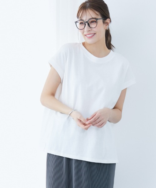 slattgir（スラットジール）の「高身長　汗染みしにくい綿100％重ね着風チュニック（トールサイズ）（その他トップス・レディース・ブラウン系その他/ネイビー系/グリーン系その他/レッド系その他・M/L/LL/3L/4L/5L）」の20枚目の写真