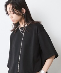 CHIC STYLE | 5分袖カットソープルオーバー＜大きいサイズ有＞シックスタイル(Tシャツ/カットソー)