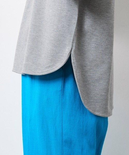 CHIC STYLE（シックスタイル）の「5分袖カットソープルオーバー＜大きいサイズ有＞シックスタイル（Tシャツ/カットソー・レディース・ブラック/グレー・M/5L/4L/3L/LL/L）」の16枚目の写真