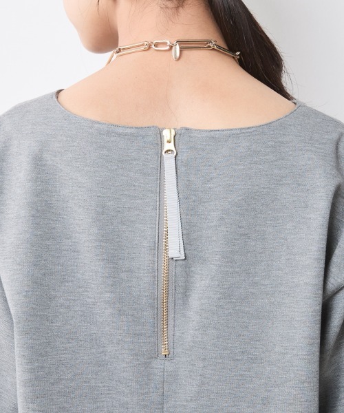 CHIC STYLE（シックスタイル）の「5分袖カットソープルオーバー＜大きいサイズ有＞シックスタイル（Tシャツ/カットソー・レディース・ブラック/グレー・M/5L/4L/3L/LL/L）」の13枚目の写真