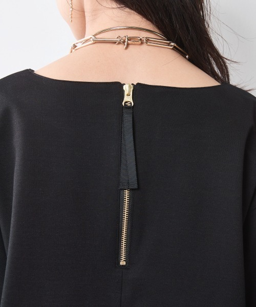 CHIC STYLE（シックスタイル）の「5分袖カットソープルオーバー＜大きいサイズ有＞シックスタイル（Tシャツ/カットソー・レディース・ブラック/グレー・M/5L/4L/3L/LL/L）」の18枚目の写真