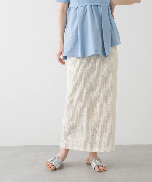 SENSE OF PLACE by URBAN RESEARCH（センスオブプレイスバイアーバンリサーチ）の「レースプリーツスカート（スカート・レディース・アイボリー/ブラック・ONE）」の19枚目の写真