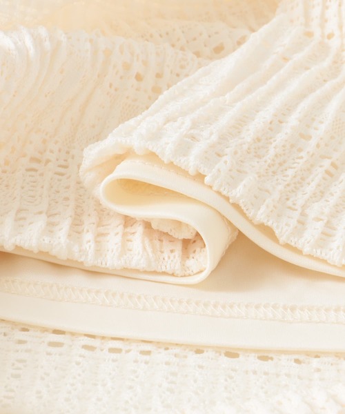 SENSE OF PLACE by URBAN RESEARCH（センスオブプレイスバイアーバンリサーチ）の「レースプリーツスカート（スカート・レディース・アイボリー/ブラック・ONE）」の3枚目の写真