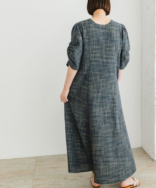 F by ROSSO（エフバイロッソ）の「F by ROSSO　チェックパフスリーブワンピース（ワンピース・レディース・ブラウン/ブルー/イエロー・36/38）」の22枚目の写真