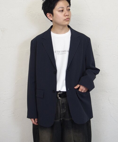 WHO'S WHO gallery（フーズフーギャラリー）の「【セットアップ対応】オーサムシングルテーラードジャケット（テーラードジャケット・レディース・ブラック/ネイビー・FREE）」の14枚目の写真