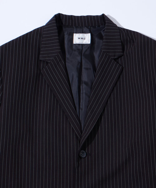 WHO'S WHO gallery（フーズフーギャラリー）の「【セットアップ対応】オーサムシングルテーラードジャケット（テーラードジャケット・レディース・ブラック/ネイビー・FREE）」の10枚目の写真