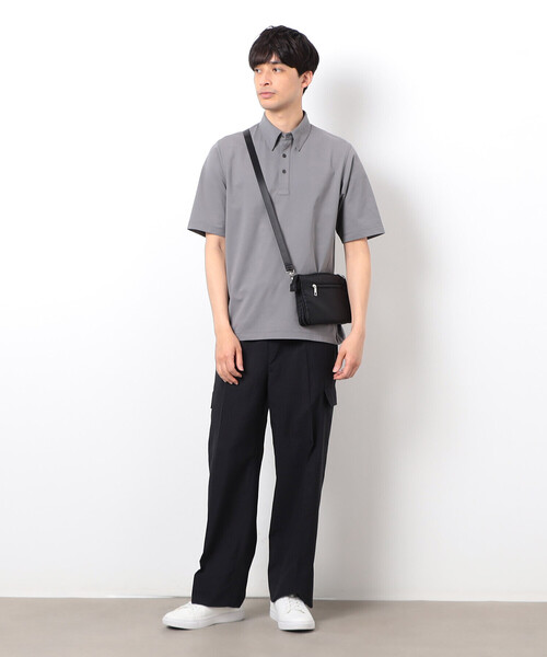 COMME CA ISM（コムサイズム）の「【吸水速乾】 軽量ストレッチ ポロシャツ（ポロシャツ・メンズ・ネイビー/グレー/ブラック・X-LARGE/LARGE/MEDIUM）」の4枚目の写真