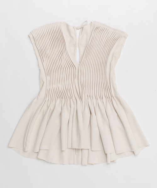 PRANK PROJECT（プランクプロジェクト）の「ピンタックチュニック / Pintuck Tunic（その他トップス・レディース・アイボリー/ブラック・FREE）」の9枚目の写真