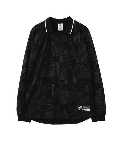 NIKE(ナイキ)の「NIKE AIR LS JERSEY HM8988(Tシャツ/カットソー・メンズ・ブラック/ライトブルー・XL/M/L)」の1枚目の写真