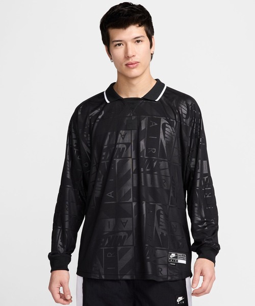 NIKE(ナイキ)の「NIKE AIR LS JERSEY HM8988(Tシャツ/カットソー・メンズ・ブラック/ライトブルー・XL/M/L)」の6枚目の写真