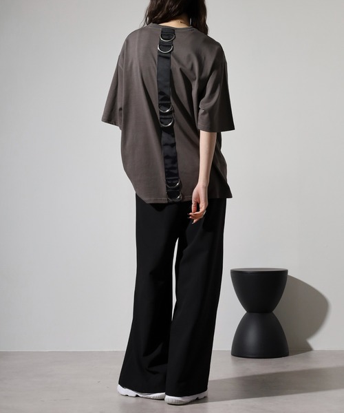 RE730（アールイーセブンサーティー）の「Psychedelic Print Short Sleeve T-Shirt / サイケデリックなプリント半袖Tシャツ unisex（Tシャツ/カットソー・メンズ・ブラック×ピンク/ブラック×ブルー/ブラック×ホワイト/チャコール・M/L）」の22枚目の写真