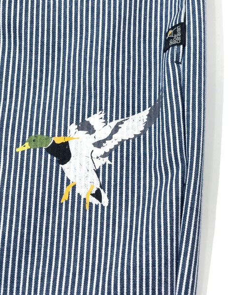 go slow caravan（ゴースローキャラバン）の「断ち身プリントイージーパンツ（その他パンツ・メンズ・ベージュ/インディゴブルー/ストライプ・MEDIUM/LARGE/X-LARGE/SMALL）」の7枚目の写真