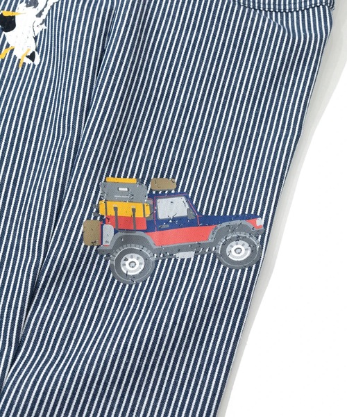 go slow caravan（ゴースローキャラバン）の「断ち身プリントイージーパンツ（その他パンツ・メンズ・ベージュ/インディゴブルー/ストライプ・MEDIUM/LARGE/X-LARGE/SMALL）」の12枚目の写真