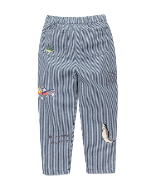 新品　go slow caravan 断ち身プリント　アンクルパンツ　3 楽天市場】ストレッチサッカー総柄プリントアンクルパンツ (MENS