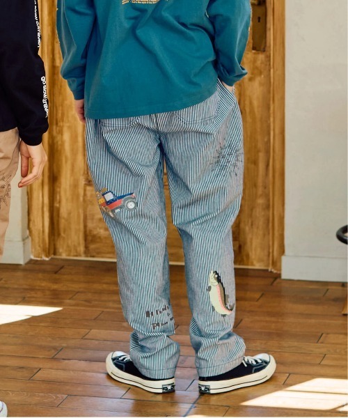 go slow caravan（ゴースローキャラバン）の「断ち身プリントイージーパンツ（その他パンツ・メンズ・ベージュ/インディゴブルー/ストライプ・MEDIUM/LARGE/X-LARGE/SMALL）」の17枚目の写真