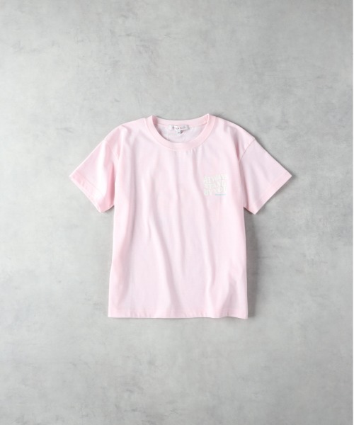 VIVIAN BLUE(ビビアンブルー)の「【VIVIAN BLUE】ロゴグラフィックTシャツ(Tシャツ/カットソー・キッズ・ピンク/ダークグレー・130/140/150/160)」の3枚目の写真